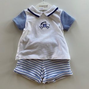 Mayoral newborn boy outfit